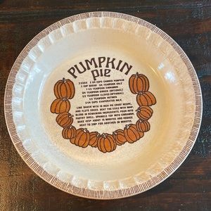 Pumpkin Pie Dish
